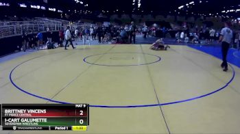 110 lbs Quarterfinal - Brittney Vincens, Ft Pierce Central vs I-Cart Galumette, SEVEREPAIN WRESTLING