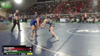 G 145 lbs Semifinal - Cara Brown, Coeur D Alene vs Holland Wieber, Eagle