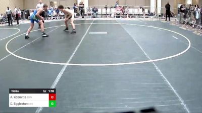 156 lbs Quarterfinal - Alexandros Kosmitis, Servite HS vs Cruz Eggleston, Crismon Wrestling