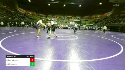 287 lbs Round Of 32 - Jordan Isa`ako, Righetti vs Jesus Flores, Pioneer Valley