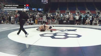 125 lbs Cons. Quarters - Kaydence Golding, North Dakota vs Melanie Medrano, Arkansas