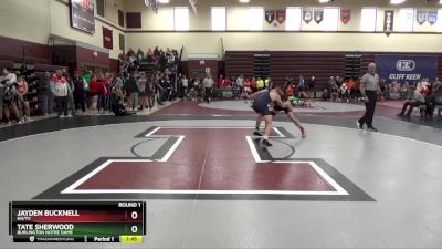 138 lbs Round 1 - Jayden Bucknell, NH/TV vs Tate Sherwood, Burlington Notre Dame