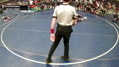 74 lbs 5th Place Match - Nolan Broadbent, Sanderson Wrestling Academy vs Michael Turner, Green River Grapplers