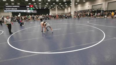 92 lbs Cons. Quarters - Wyatt Melchi, Garrett Wrestling Club vs Joshua Sanders, Red Cobra Wrestling Academy