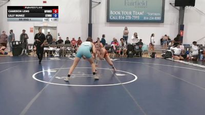 56 lbs Rr Rnd 1 - Cameron Leng, MPOWER Girls Wrestling Club - W vs Lilly Runez, CT Whale - W