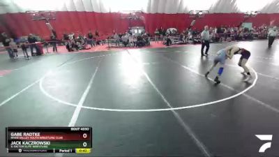 92 lbs Champ. Round 1 - Gabe Radtke, River Valley Youth Wrestling Club vs Jack Kaczrowski, X-Factor Elite Wrestling