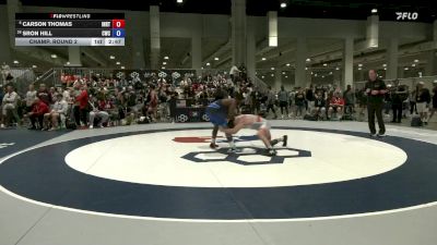 86 lbs Champ. Round 2 - Carson Thomas, Indiana RTC vs Sron Hill, Cougar Wrestling Club