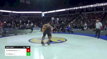 150 lbs Semifinal - Brock Mantanona, Palm Desert vs Ethan Parco, Los Gatos