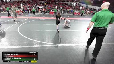 95 lbs Quarterfinal - Reilla Warner, Chippewa Falls vs Adalyn Huismann, Whitehall