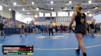 138 lbs Champ. Round 1 - Isabella Cowgill, Oxford vs Savannah Jackson, St. Martin High School Girls