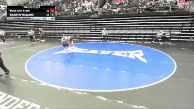 6A 155 lbs Cons. Round 1 - Maia`ana Fiaui, Corner Canyon vs Kamryn Williams, Corner Canyon