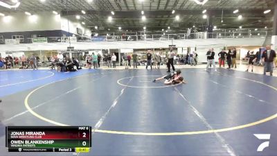 64 lbs Champ. Round 1 - Jonas Miranda, NOVA Wrestling Club vs Owen Blankenship, Virginia Patriots