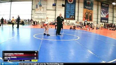 92 lbs Rd# 8 -10:15am Saturday - Isla Silva, POWA vs Layla Ward, Iowa Ladies