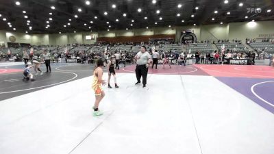 81 lbs Final - Xander Gomez, Fernley Wrestling Club vs Savealyn Rogers, Corning Sharks