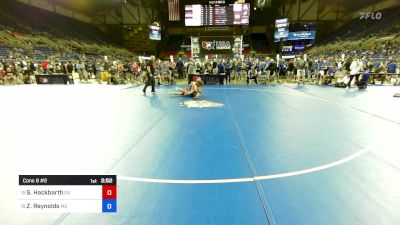 126 lbs Cons 8 #2 - Sawyer Hackbarth, OK vs Zayne Reynolds, MO