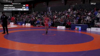 54kg Cons. Round 1 - Jaireet Bahy, Canadian Mal Wrestling vs Rabia Dhaliwal, Guru Gobind Singh Wrestling Club
