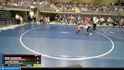 78 lbs Quarterfinal - Carter Wood, Iron Co Wrestling Academy vs Ricky Almaguer, Victory Wrestling-Central WA