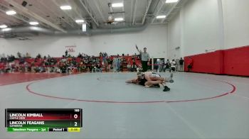 165 lbs Cons. Round 3 - Lincoln Feagans, Lutheran vs Lincoln Kimball, Castle View