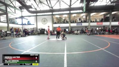 107-117 lbs Cons. Round 1 - Gideon Hayter, IL Top Dawg vs Talan Gibson, Young Warrior WA