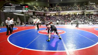 150-5A Champ. Round 1 - Joshua Cherry, Villa Rica vs Gabriel Perez, Seckinger