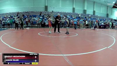70 lbs Champ. Round 1 - Bradley Heckathorn, PA vs Cannon Ziller, IL