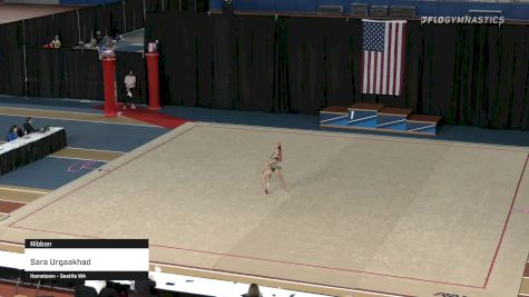 Sara Urgaakhad - Ribbon - 2021 Rhythmic Elite Qualifier