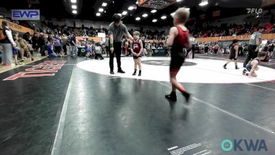 55 lbs Consi Of 8 #2 - Kase Hood, Weatherford Youth Wrestling vs Owen Green, Perry Wrestling Academy