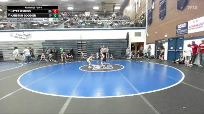 52 lbs Cons. Round 4 - Hayes Jenkins, Idaho vs Karston Goodier, Terreton Panthers