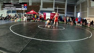 285 lbs 3rd Place Match - Xander Rose, Colorado vs Andrew Arroyo, Wright Wrestling Academy