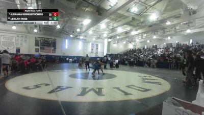 105 lbs Champ. Round 1 - Audrianna Rodriguez Romero, Citrus Hill vs Leylah Ruiz, Trabuco Hills