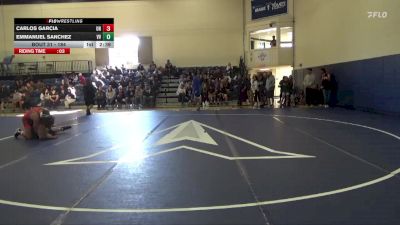 184 lbs Champ. Round 1 - Emmanuel Sanchez, Victor Valley College vs Carlos Garcia, Unattached