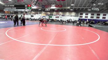 197 lbs Cons. Round 3 - Collin Stone, Midland (Neb.) vs Cameron Pride, Oklahoma Wesleyan