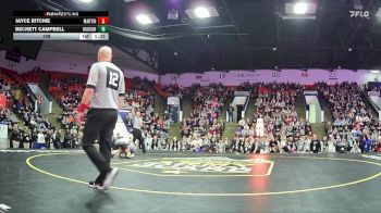 138 lbs Finals (8 Team) - Beckett Campbell, Hudson Area HS vs Jayce Ritchie, Martin HS