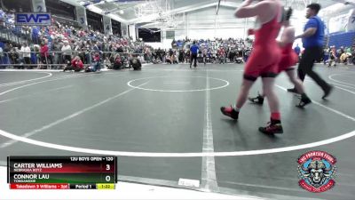 120 lbs Cons. Round 2 - Carter Williams, Nebraska Boyz vs Connor Lau, Tonganoxie