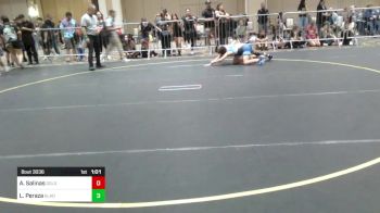 95 lbs Semifinal - Atticus Salinas, Gold Rush Wr Ac vs Leonydes Peraza, Gladiator