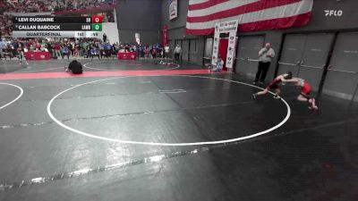 54 lbs Quarterfinal - Levi DuQuaine, Shawano Hawks vs Callan Babcock, Milton Monsters Wrestling Club