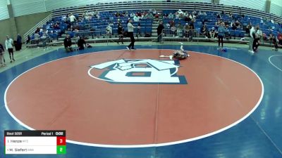 12U Girls - 69 lbs Cons. Round 1 - Isabella Henze, Maverick Training Center vs Maddyn Siefert, Sarbacker Wrestling Academy