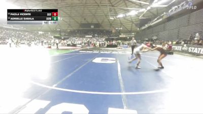 Girls 3A 105 lbs Champ. Round 1 - Paola Vicente, Central Kitsap (Girls) vs Adrielle Sabala, Sageview (Girls)