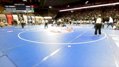 190 Class 1 lbs Semifinal - Eli Ferrell, Sherwood vs Devan Parn, Brookfield