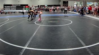 97 lbs Champ. Round 1 - Elanna Moreno, Slyfox vs Bristol Copple, Central Kansas Young Lions