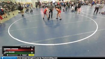 130 lbs Cons. Round 3 - Dominic Stinson, MO vs Jack Mulnix, WI