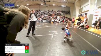 40 lbs Rr Rnd 3 - Bradley Francis, Skiatook Youth Wrestling vs Amelia Tyler, Black Fox Wrestling Club