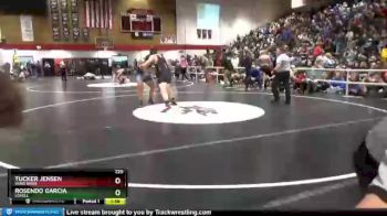 220 lbs Quarterfinal - Tucker Jensen, Wind River vs Rosendo Garcia, Lovell