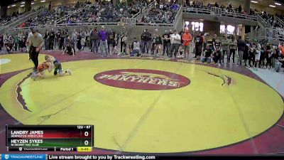 67 lbs Champ. Round 2 - Heyzen Sykes, Hi Desert Mat Club vs Landry James, Hermiston Wrestling