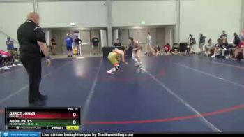 164 lbs Semis & 1st Wrestleback (8 Team) - Grace Johns, Kansas vs Abbie Miles, Pennsylvania Blue