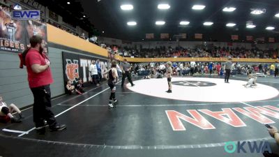 67 lbs Quarterfinal - Kelson Scott, Woodward Youth Wrestling vs Kegan Harrison, Pauls Valley Panther Pinners