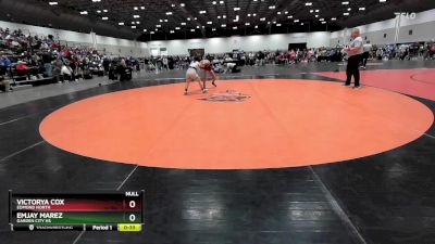 110 lbs Cons. Semi - Victorya Cox, Edmond North vs Emjay Marez, Garden City HS