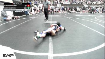 40 lbs Rr Rnd 2 - Jaxson Gregory, Tulsa Blue T Panthers vs Hank Shattuck, Harrah Little League Wrestling