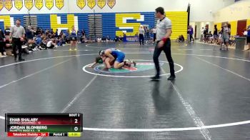 132 lbs Quarterfinals (8 Team) - Ehab Shalaby, Osceola (Kissimmee) vs Jordan Blomberg, Palmetto Ridge H.S.