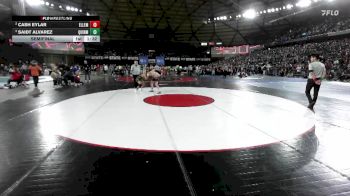 Boys 2A 113 lbs Semifinal - Saidt Alvarez, Quincy vs Cash Eylar, Ellensburg